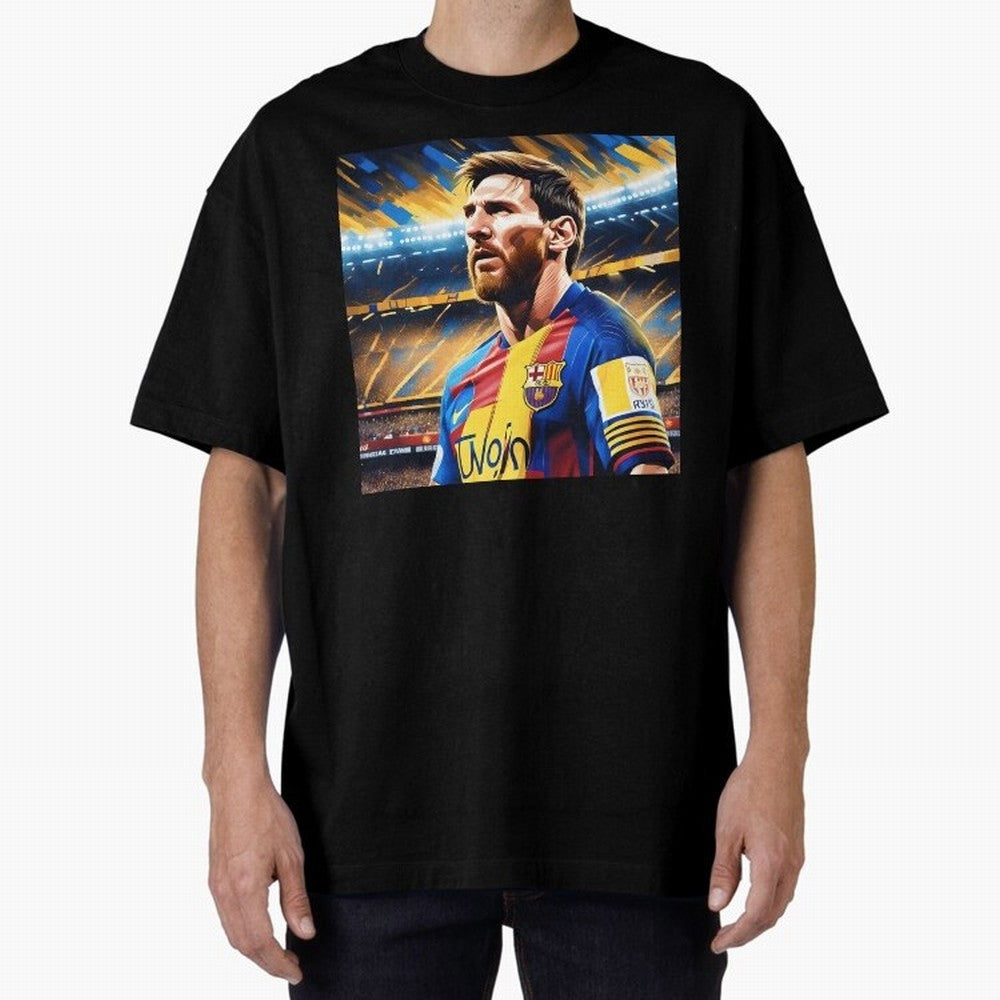 Lionel Messi Premium T-Shirt Celebrate Every Goal in Match Day Hype around FIFA World Cup 2026, Haaland and Mbappe, Argentina and Brazil, Vintage Soccer Flavor, Modern Football Stars, National Flags and Final Night Emotion; Great for Supporters Who