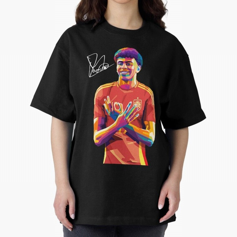 Lamine Yamal Wpap Pop Art Classic T-Shirt Step into Global Football Passion for FIFA World Cup 2026 USA Canada Mexico, Made for Mbappe and Neymar, Spain and Netherlands, Supporter Pride, Iconic Celebrations, Legendary Names and Global Match Day
