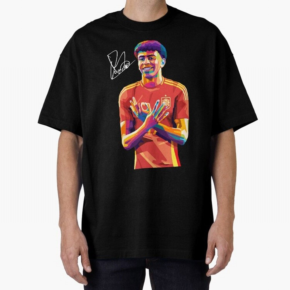 Lamine Yamal Wpap Pop Art Classic T-Shirt Step into Global Football Passion for FIFA World Cup 2026 USA Canada Mexico, Made for Mbappe and Neymar, Spain and Netherlands, Supporter Pride, Iconic Celebrations, Legendary Names and Global Match Day