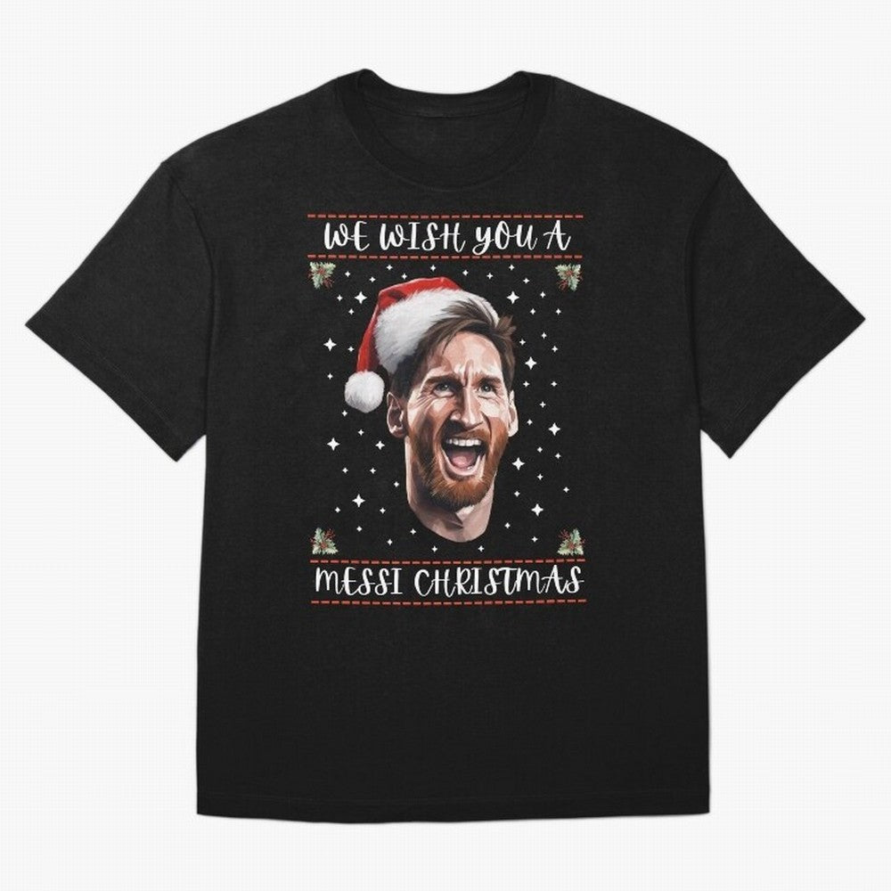 Messi Christmas Shirt ¨C Funny Football Holiday Gift | We Wish You a Messi Christmas Active T-Shirt Bring Champion Energy into the FIFA World Cup 2026 Group Stage Journey through Messi, Neymar and Mbappe Highlights, France Pride, Stadium Memories,