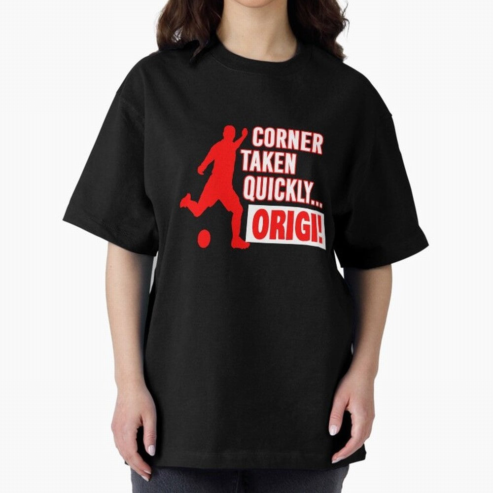 Corner Taken Quickly Origi (Red) Essential T-Shirt Support Your Favorite Stars during Match Day Hype around FIFA World Cup 2026, CR7, France and Portugal, Worldwide Fan Energy, Dramatic Goals, Stadium Lights and Championship Celebrations; Great for