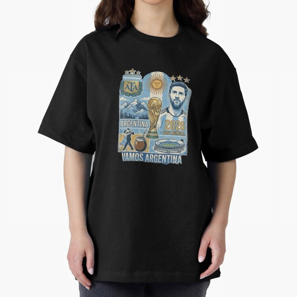 Argentina 2026 ¨C Copa Mundial Spirit Classic T-Shirt Celebrate Rivalries and Pride in FIFA World Cup 2026 Group Stage Driven by Cristiano Ronaldo, Haaland and CR7, Brazil, Portugal and Argentina Energy, Global Supporter Spirit, Legendary Goals,