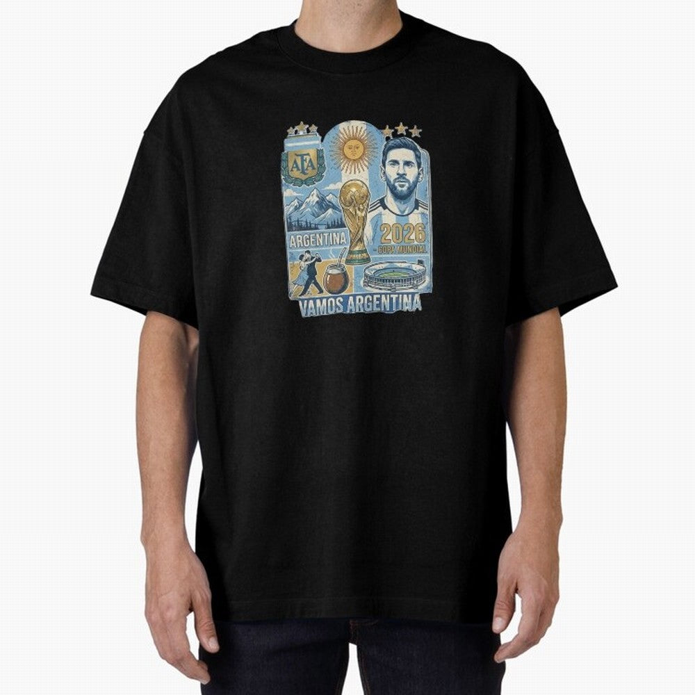 Argentina 2026 ¨C Copa Mundial Spirit Classic T-Shirt Celebrate Rivalries and Pride in FIFA World Cup 2026 Group Stage Driven by Cristiano Ronaldo, Haaland and CR7, Brazil, Portugal and Argentina Energy, Global Supporter Spirit, Legendary Goals,