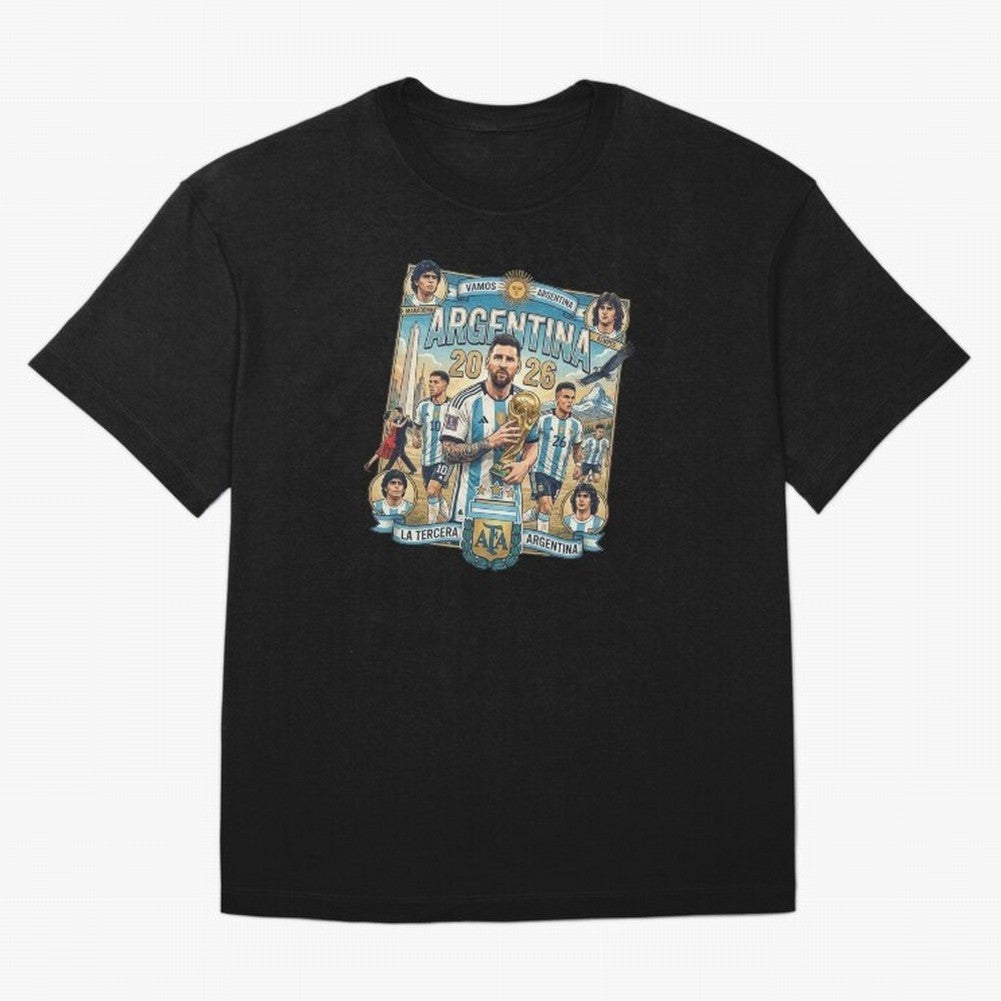 Argentina 2026 ¨C Copa Mundial Spirit Classic T-Shirt Cheer through Every Moment of FIFA World Cup 2026 Spirit, Highlighting England and Germany, CR7 and Messi, Stadium Memories, Football Loyalty, International Chants and Championship Tradition;