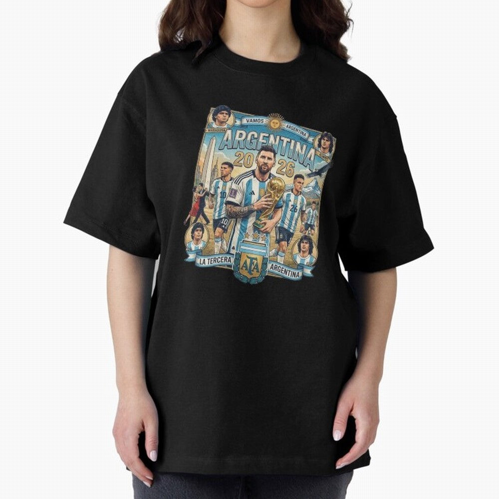 Argentina 2026 ¨C Copa Mundial Spirit Classic T-Shirt Cheer through Every Moment of FIFA World Cup 2026 Spirit, Highlighting England and Germany, CR7 and Messi, Stadium Memories, Football Loyalty, International Chants and Championship Tradition;