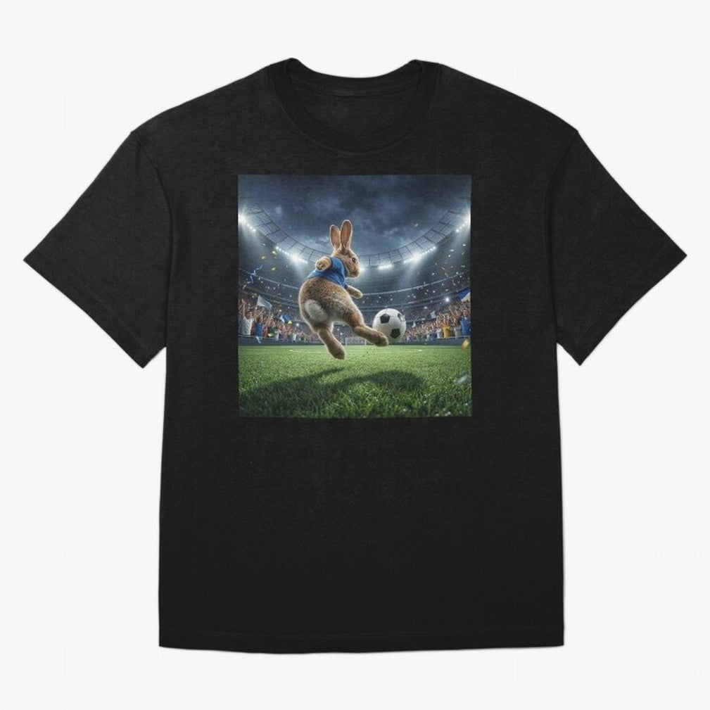 Rabbit Is Veritable Messi on the Soccer Pitch Oversized T-Shirt Bring Champion Energy into Global Football Passion for FIFA World Cup 2026 USA Canada Mexico, Capturing Neymar, Portugal, Football History, Final Match Energy, Crowd Noise and Once in