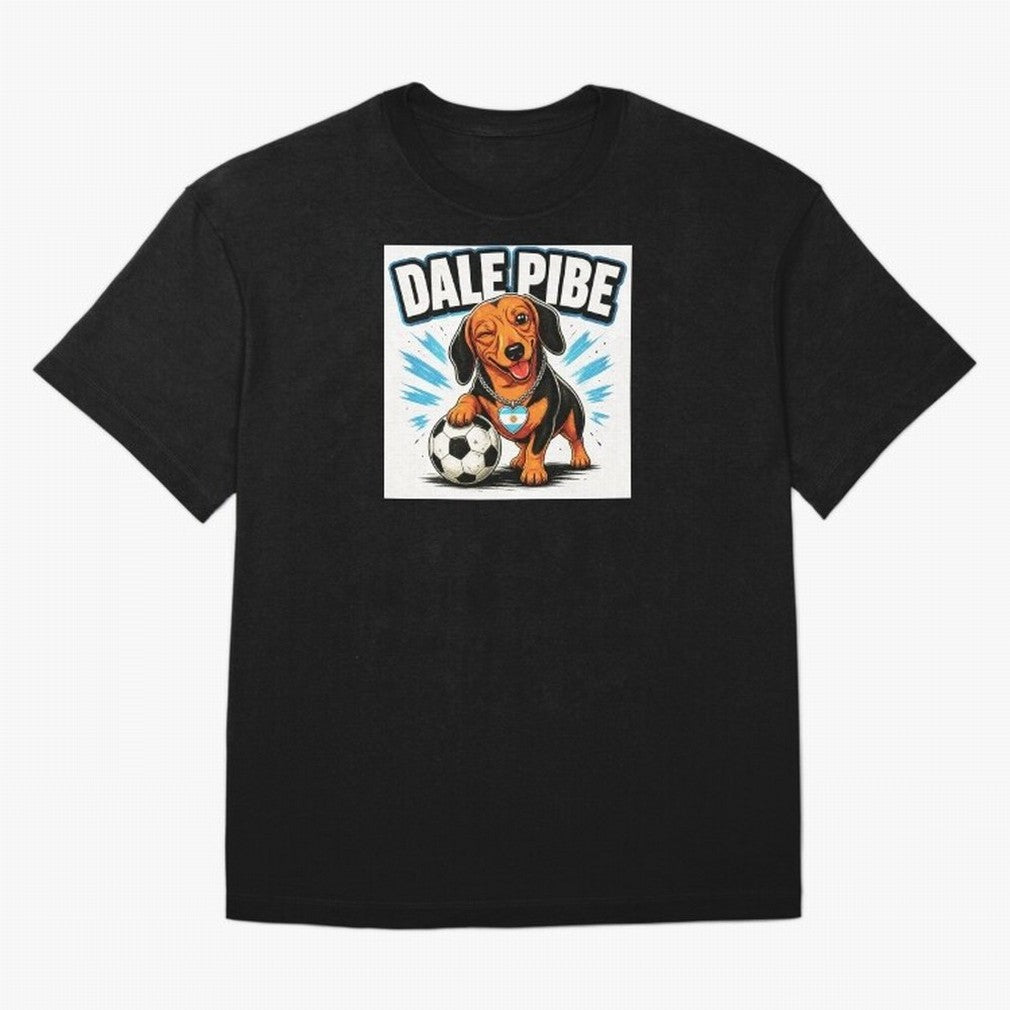 Argentine Soccer Dachshund - Dale Pibe Classic T-Shirt Upgrade Match Day Hype around FIFA World Cup 2026, Mbappe and Neymar, Argentina, Retro Football Energy, Iconic Rivalries, Trophy Chase Drama and Stadium Atmosphere; Ideal for Football Dads,