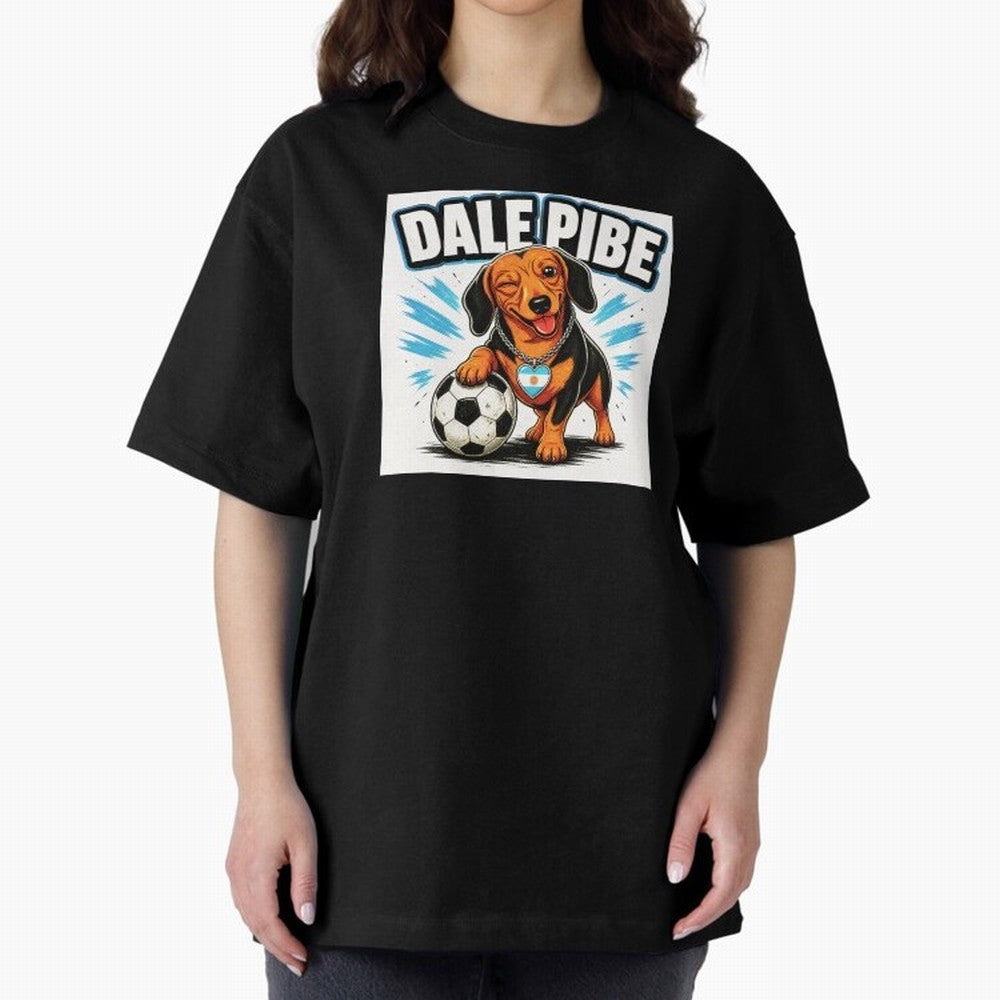 Argentine Soccer Dachshund - Dale Pibe Classic T-Shirt Upgrade Match Day Hype around FIFA World Cup 2026, Mbappe and Neymar, Argentina, Retro Football Energy, Iconic Rivalries, Trophy Chase Drama and Stadium Atmosphere; Ideal for Football Dads,