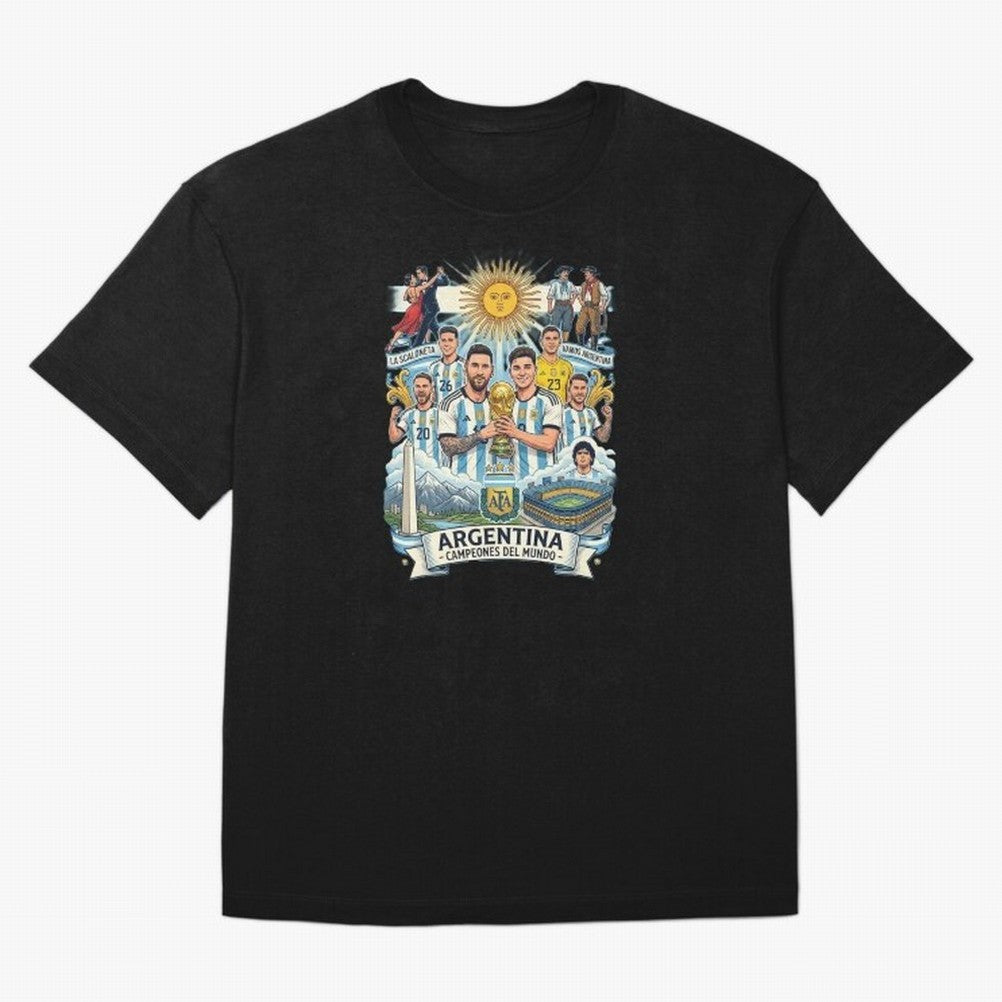 Argentina 2026 ¨C Copa Mundial Spirit Classic T-Shirt Show Love for Legendary Goals in FIFA World Cup 2026 Highlighting Neymar, England Energy, Football Festival Excitement, Trophy Ambitions, Country Rivalries and Star Player Buzz; Made for