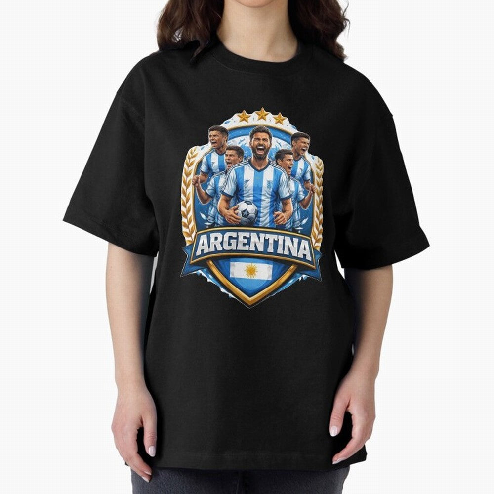 Argentina Football Pride- Albiceleste Soccer Classic T-Shirt Bring Global Tournament Vibes to the FIFA World Cup 2026 Journey through Messi, CR7 and Mbappe Highlights, Portugal, Spain and Germany Pride, Champion Mindset, Group Stage Buzz, Knockout