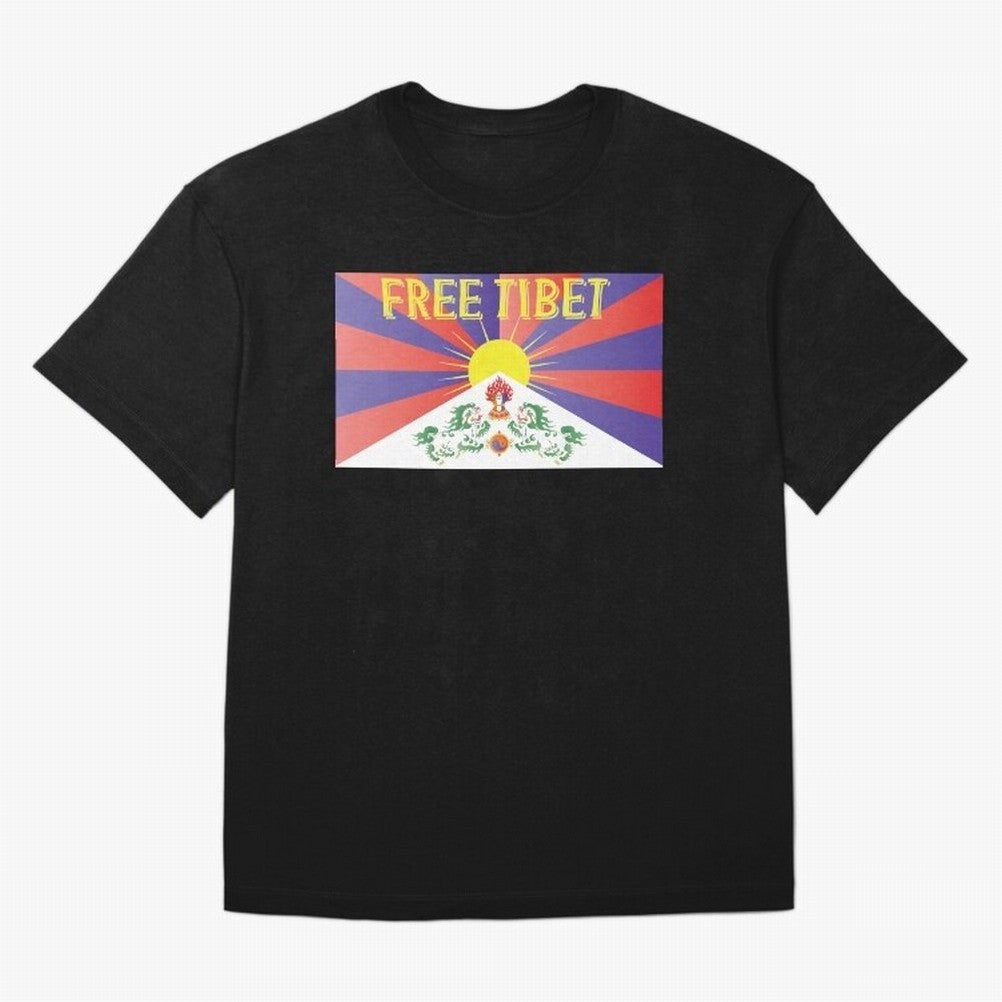 Free Tibet Movement Oversized T-Shirt Bring International Match Energy to Global Football Passion for FIFA World Cup 2026 Group Stage, Driven by Messi, CR7 and Mbappe, Brazil, Global Supporter Spirit, Legendary Goals, National Colors and Tournament