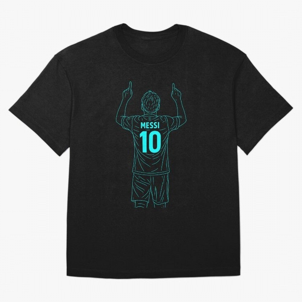 Messi Iconic Celebration Oversized T-Shirt Show Up for the Glory of Global Football Passion for FIFA World Cup 2026 Group Stage, Celebrating Neymar, Germany, Football History, Final Match Energy, Crowd Noise and Once in a Lifetime Moments; Made for
