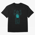 Messi Iconic Celebration Oversized T-Shirt Show Up for the Glory of Global Football Passion for FIFA World Cup 2026 Group Stage, Celebrating Neymar, Germany, Football History, Final Match Energy, Crowd Noise and Once in a Lifetime Moments; Made for