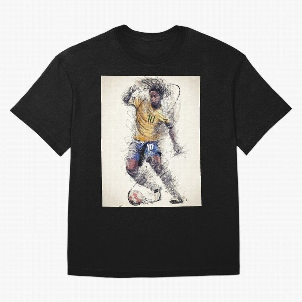 Ronaldinho Classic T-Shirt Bring Trophy Dreams to the FIFA World Cup 2026 USA Canada Mexico Journey through Cristiano Ronaldo Highlights, France and Portugal Pride, Worldwide Fan Energy, Dramatic Goals, Stadium Lights and Championship Celebrations;