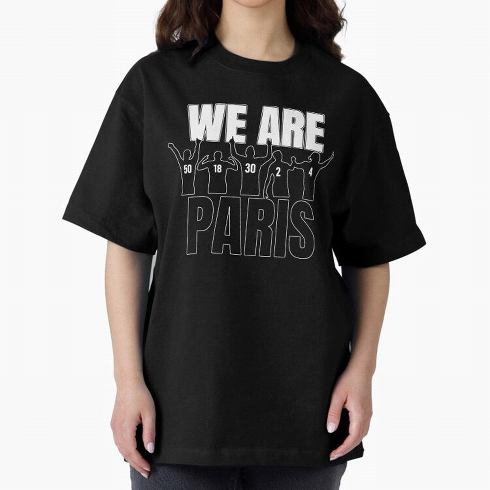 We are Paris Oversized T-Shirt Show Your Love for the FIFA World Cup 2026 Journey through Cristiano Ronaldo, Haaland and CR7 Highlights, England and Germany Pride, Stadium Chants, National Pride, Trophy Dreams and Unforgettable Football Memories;