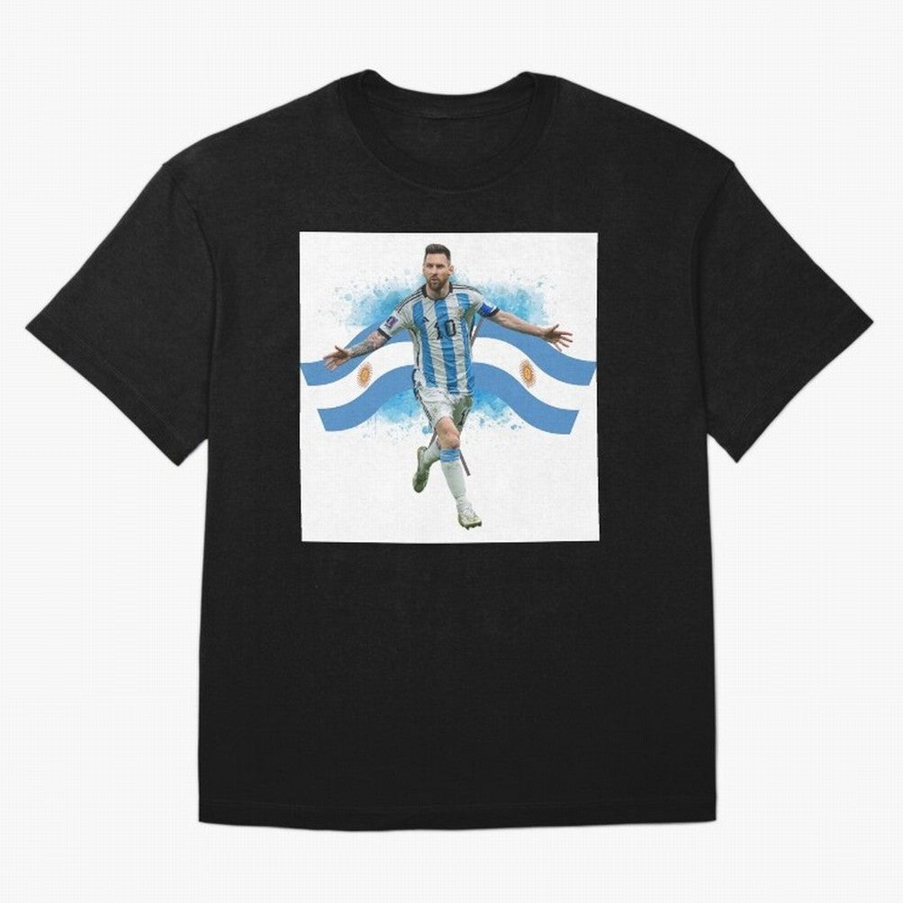 Messi - Argentina Classic T-Shirt Mark Match Day Hype around FIFA World Cup 2026, Messi, England, France and Netherlands, Football Festival Excitement, Trophy Ambitions, Country Rivalries and Star Player Buzz; Perfect for Fans, Collectors, Family