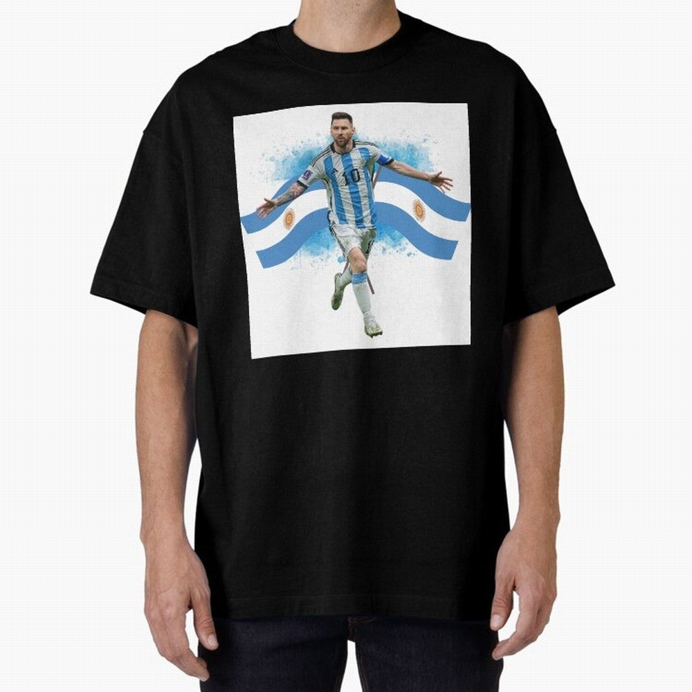 Messi - Argentina Classic T-Shirt Mark Match Day Hype around FIFA World Cup 2026, Messi, England, France and Netherlands, Football Festival Excitement, Trophy Ambitions, Country Rivalries and Star Player Buzz; Perfect for Fans, Collectors, Family