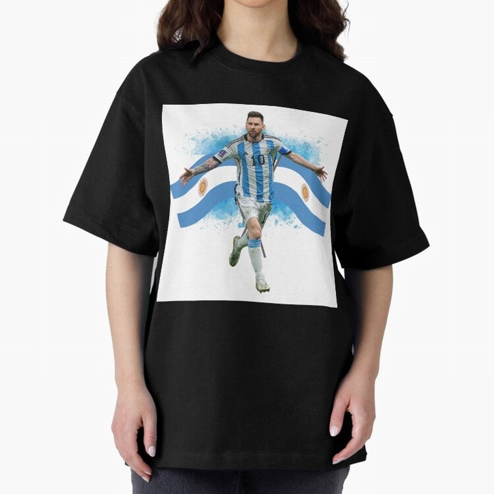 Messi - Argentina Classic T-Shirt Mark Match Day Hype around FIFA World Cup 2026, Messi, England, France and Netherlands, Football Festival Excitement, Trophy Ambitions, Country Rivalries and Star Player Buzz; Perfect for Fans, Collectors, Family