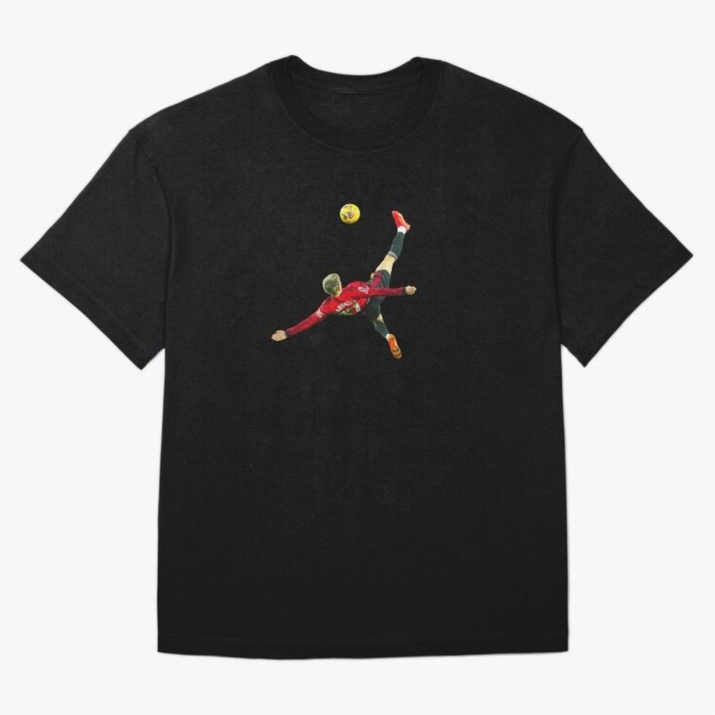 Alejandro Garnacho Bicycle Kick Classic T-Shirt Show Love for Legendary Goals in Match Day Hype around FIFA World Cup 2026, CR7, France and Portugal, Game Day Rituals, Football Legends, Country Pride and the Road to the Final; Made for Collectors
