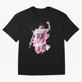 Messi Inter Miami Celebration Art ¨C Football Legend in Pink Jersey Classic T-Shirt Turn Up for Global Football Passion for FIFA World Cup 2026, Filled with Haaland, Portugal, Spain and Germany, Goal Celebration Energy, Supporter Heritage, Football
