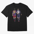 Young Messi and Old Messi Essential T-Shirt Honor the FIFA World Cup 2026 USA Canada Mexico Journey through Neymar, Haaland and Cristiano Ronaldo Highlights, France Pride, Global Supporter Spirit, Legendary Goals, National Colors and Tournament