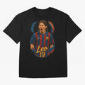 Young Messi Barcelona Art ¨C Rising Legend in Number 19 Tribute	 Classic T-Shirt Step into FIFA World Cup 2026 Spirit, Centered on Argentina, France and Brazil, Messi and Cristiano Ronaldo, Goal Celebration Energy, Supporter Heritage, Football