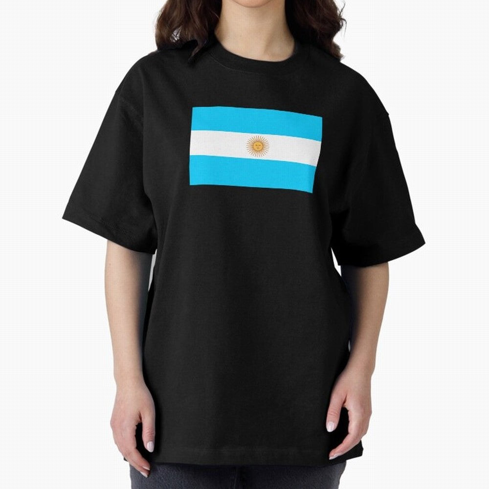 ARGENTINA Oversized T-Shirt Bring Champion Energy into FIFA World Cup 2026 USA Canada Mexico Spirit, Driven by Brazil, CR7 and Messi, Global Supporter Spirit, Legendary Goals, National Colors and Tournament Celebration; Ideal for Passionate Fans