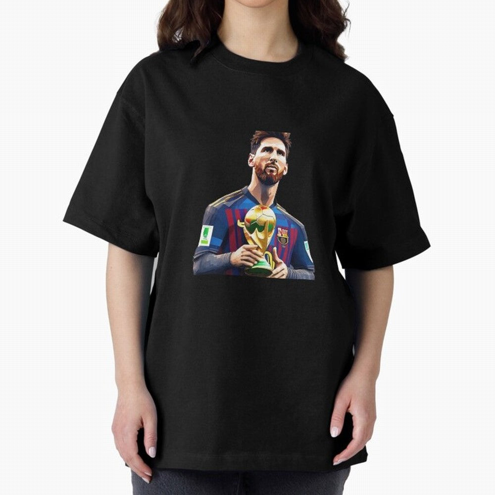 Messi World Cup with Barcelona Jersey Art Gift Classic T-Shirt Celebrate Soccer Greatness during FIFA World Cup 2026 Celebrating Cristiano Ronaldo, Haaland and CR7, Argentina, France and Brazil Energy, Goal Celebration Energy, Supporter Heritage,
