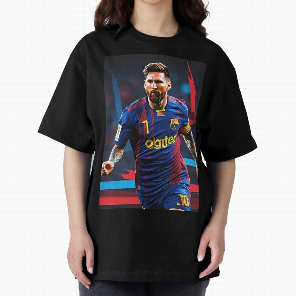 Messi.fcb Oversized T-Shirt Celebrate the Stars of the FIFA World Cup 2026 Group Stage Journey through Mbappe and Neymar Highlights, Argentina, France and Brazil Pride, Tournament Hype, Historic Matchups, Family Viewing Parties and Global Sports
