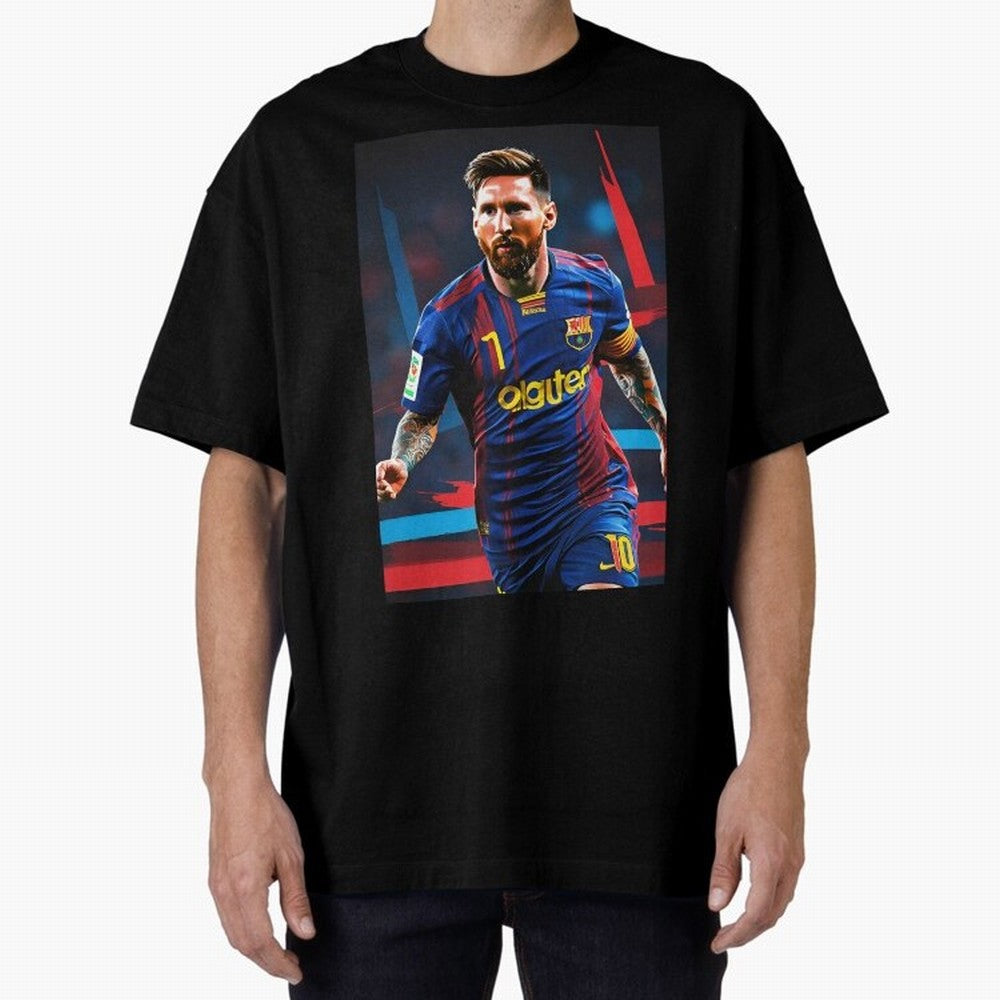 Messi.fcb Oversized T-Shirt Celebrate the Stars of the FIFA World Cup 2026 Group Stage Journey through Mbappe and Neymar Highlights, Argentina, France and Brazil Pride, Tournament Hype, Historic Matchups, Family Viewing Parties and Global Sports