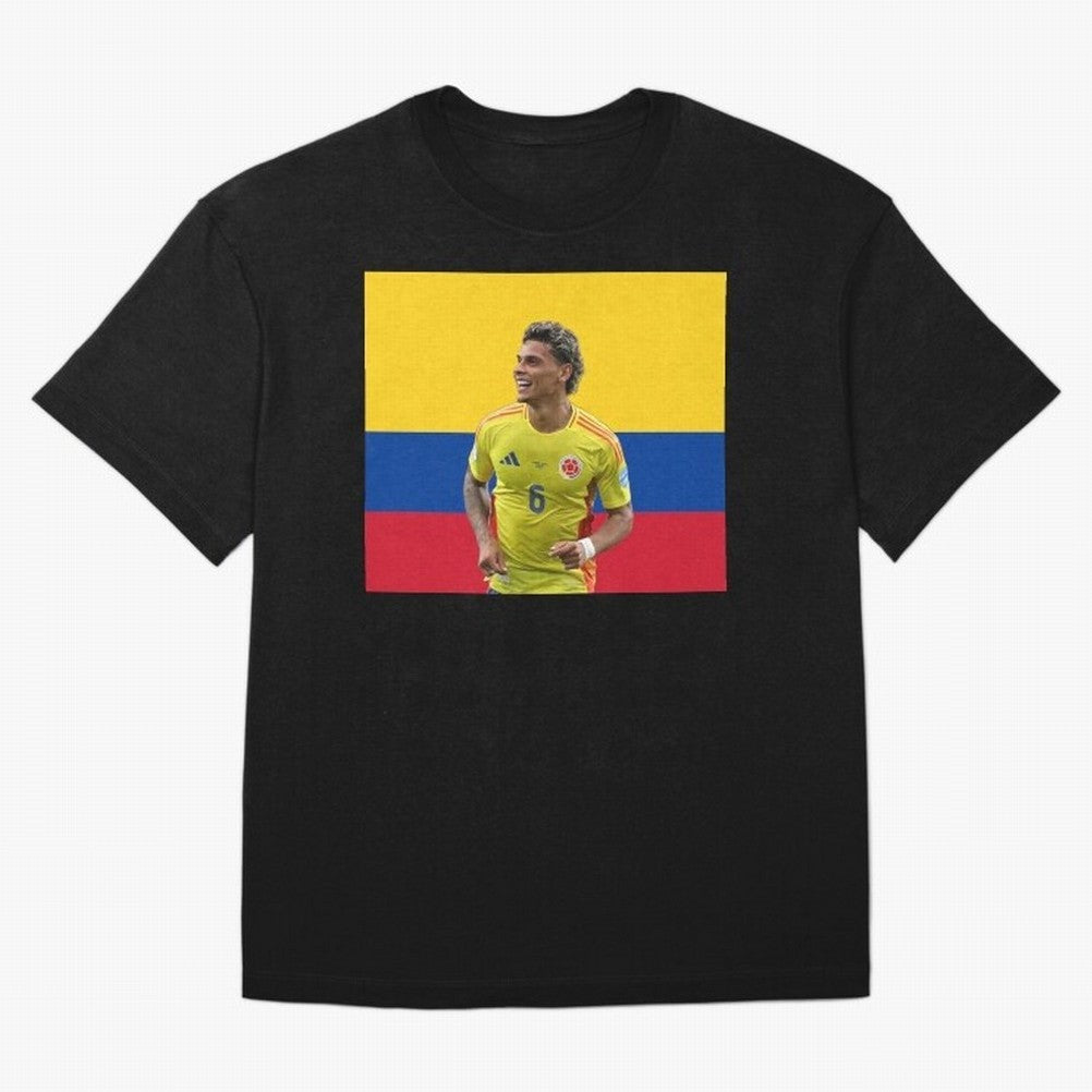 Richard Rios Colombian Flag Oversized T-Shirt Relive Legendary Nights from FIFA World Cup 2026 USA Canada Mexico Made for CR7 and Messi, Spain Energy, Global Supporter Spirit, Legendary Goals, National Colors and Tournament Celebration; Ideal for