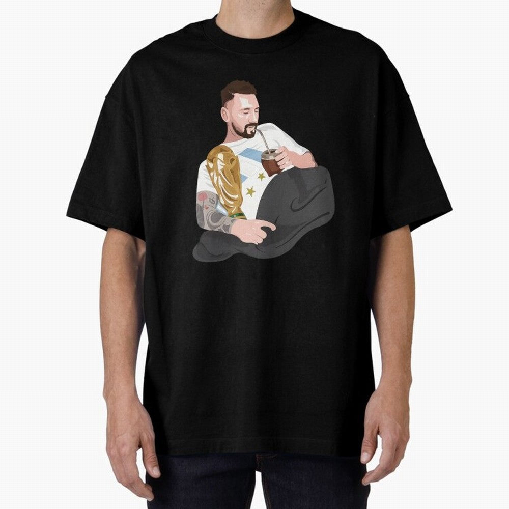 Messi with the World Cup and drinking mate Classic T-Shirt Carry the Colors and Pride of the FIFA World Cup 2026 Group Stage Journey through Haaland Highlights, Argentina and Brazil Pride, Football History, Final Match Energy, Crowd Noise and Once