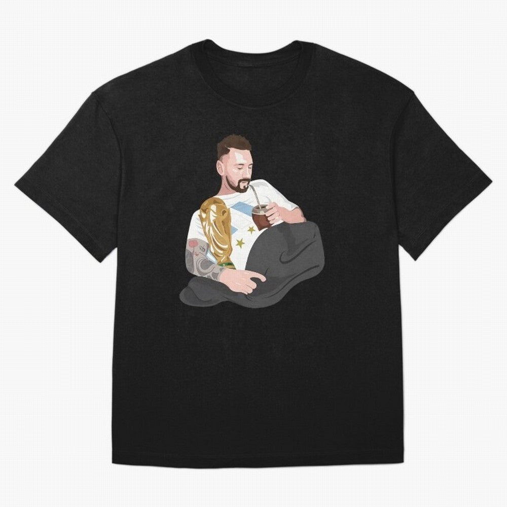 Messi with the World Cup and drinking mate Classic T-Shirt Carry the Colors and Pride of the FIFA World Cup 2026 Group Stage Journey through Haaland Highlights, Argentina and Brazil Pride, Football History, Final Match Energy, Crowd Noise and Once
