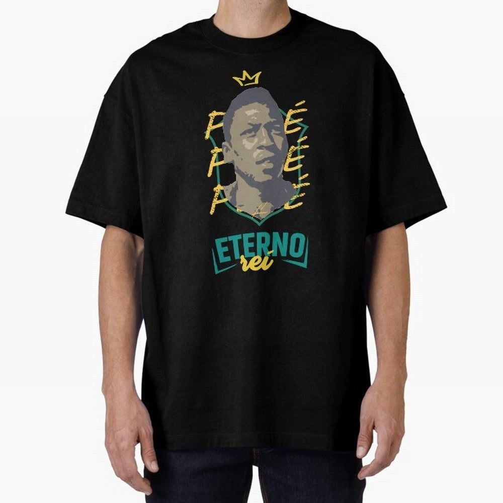 Messi and Neymar wearing a Pele t-shirt - Pel¨¦ Eterno - Pele Forever Rei Classic T-Shirt Celebrate Unforgettable Nights in Match Day Hype around FIFA World Cup 2026, CR7, Brazil, Portugal and Argentina, Football Festival Excitement, Trophy