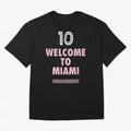 Welcome to Miami 10 - GOAT Classic T-Shirt Celebrate the Next Chapter of FIFA World Cup 2026 Group Stage Connected to Messi, CR7 and Mbappe, Spain and Netherlands Energy, Worldwide Fan Energy, Dramatic Goals, Stadium Lights and Championship