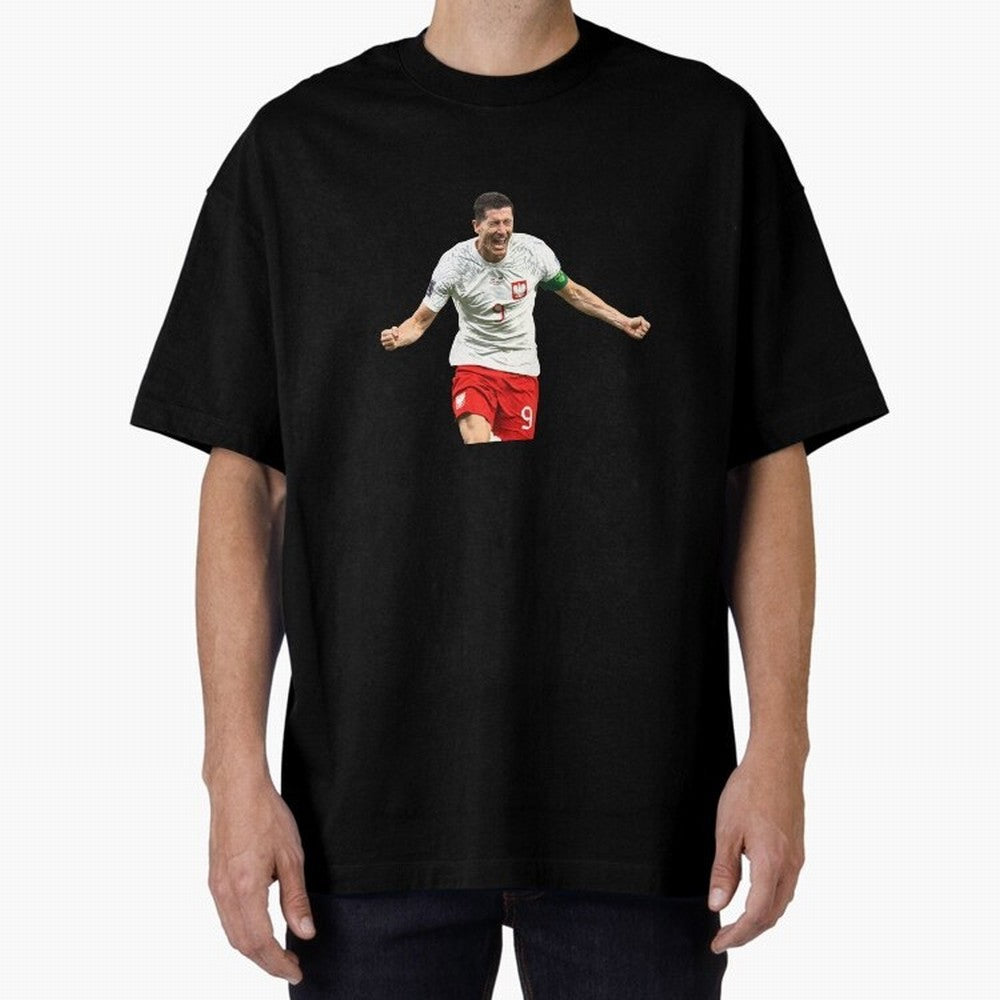 Robert Lewandowski Oversized T-Shirt Bring International Match Energy to FIFA World Cup 2026 USA Canada Mexico Spirit, Built around England, Cristiano Ronaldo, Worldwide Fan Energy, Dramatic Goals, Stadium Lights and Championship Celebrations; Made