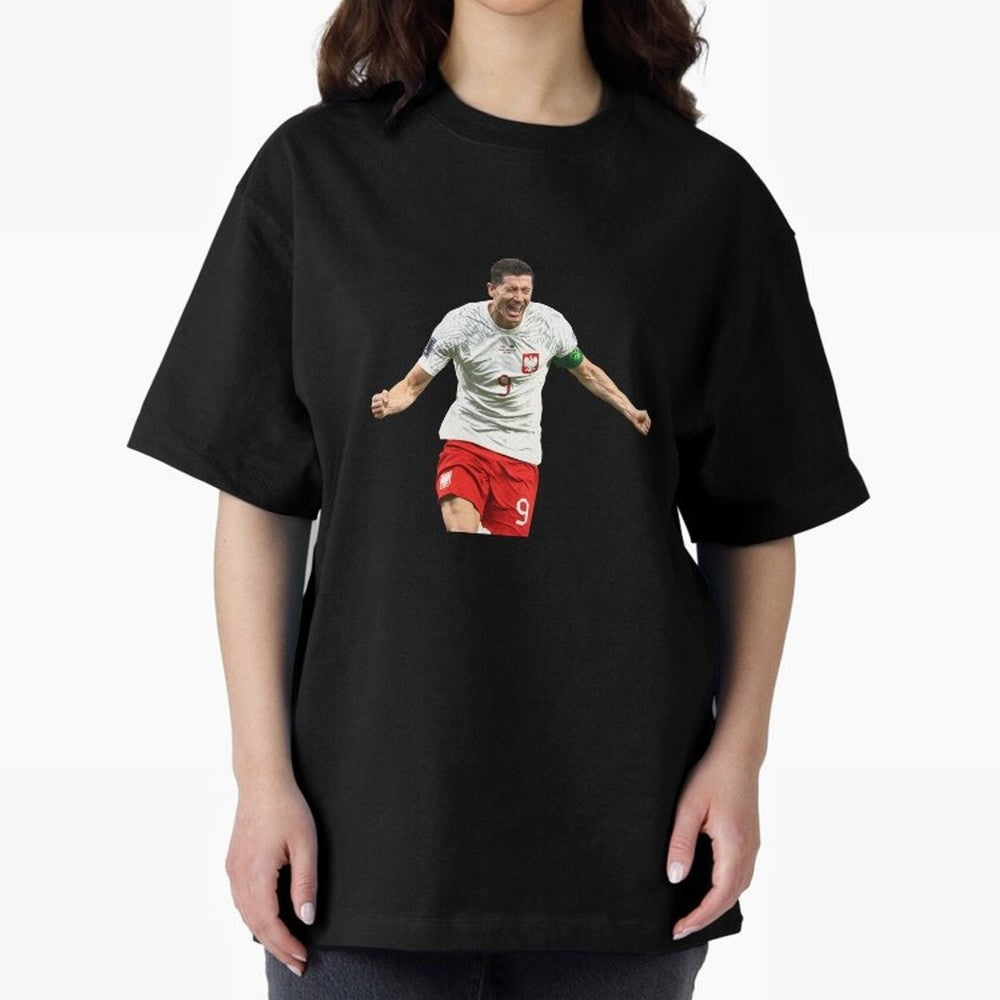 Robert Lewandowski Oversized T-Shirt Bring International Match Energy to FIFA World Cup 2026 USA Canada Mexico Spirit, Built around England, Cristiano Ronaldo, Worldwide Fan Energy, Dramatic Goals, Stadium Lights and Championship Celebrations; Made