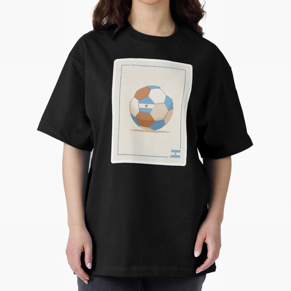 Football stamp sticker || Buenos Aires Vibes Classic T-Shirt Follow Global Football Passion for FIFA World Cup 2026 Group Stage, Celebrating Cristiano Ronaldo, Haaland and CR7, Argentina, France and Brazil, Classic Soccer Heritage, Championship