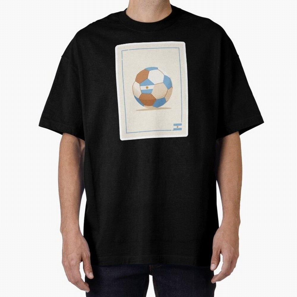 Football stamp sticker || Buenos Aires Vibes Classic T-Shirt Follow Global Football Passion for FIFA World Cup 2026 Group Stage, Celebrating Cristiano Ronaldo, Haaland and CR7, Argentina, France and Brazil, Classic Soccer Heritage, Championship