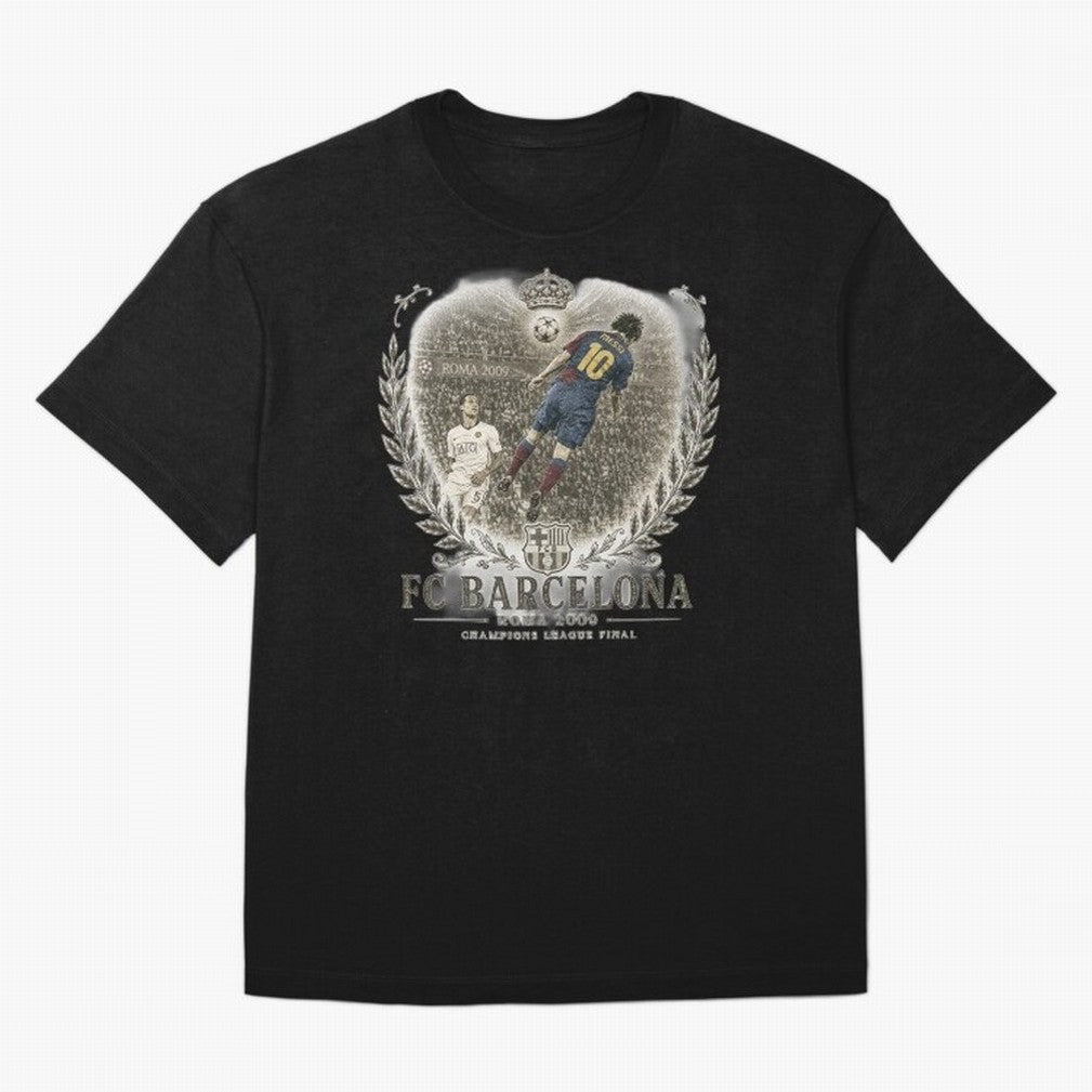 FC Barcelona Rome 2009 Champions League Final Vintage Oversized T-Shirt Get Ready for Global Football Passion for FIFA World Cup 2026 USA Canada Mexico, Capturing Cristiano Ronaldo, England, France and Netherlands, Stadium Memories, Football