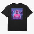 Inter Miami? Football Legend Messi Cyberpunk Retro Futurist Design (Version 2) Classic T-Shirt Show Passion for the Stars of FIFA World Cup 2026 USA Canada Mexico Made for Messi, CR7 and Mbappe, Netherlands Energy, Match Day Excitement, Supporter