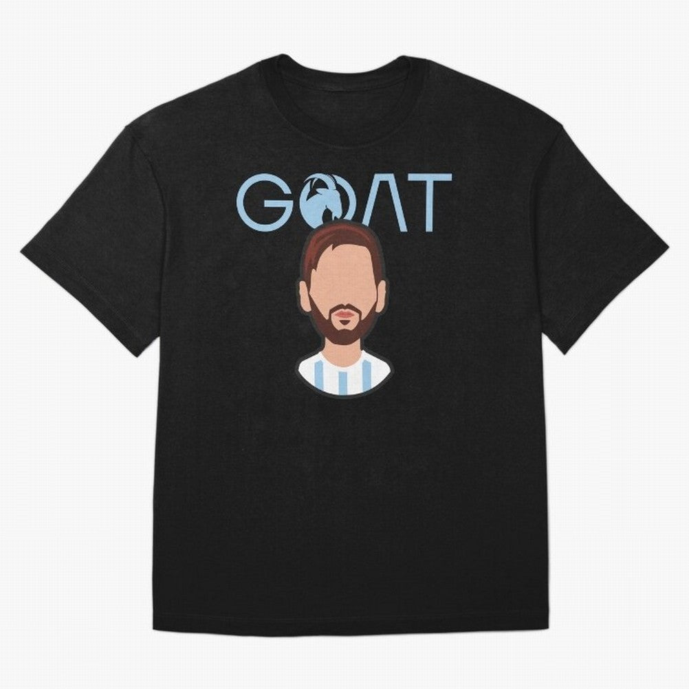 GOAT ¨C Lionel Messi Minimalist Vector Design Classic T-Shirt Make Game Day About FIFA World Cup 2026 Group Stage for Fans of Haaland and Mbappe and Argentina, France and Brazil, Bringing Supporter Pride, Iconic Celebrations, Legendary Names and