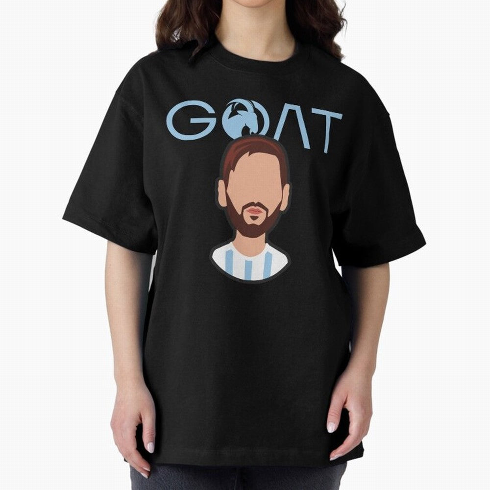 GOAT ¨C Lionel Messi Minimalist Vector Design Classic T-Shirt Make Game Day About FIFA World Cup 2026 Group Stage for Fans of Haaland and Mbappe and Argentina, France and Brazil, Bringing Supporter Pride, Iconic Celebrations, Legendary Names and