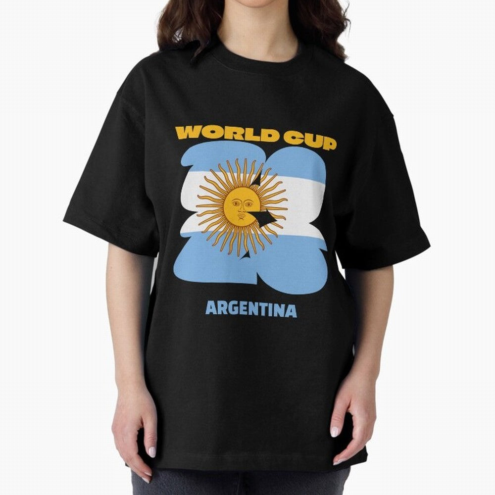 World cup Argentina Classic T-Shirt Support Global Football Passion for FIFA World Cup 2026 USA Canada Mexico, Highlighting Haaland, Spain and Netherlands, Retro Football Energy, Iconic Rivalries, Trophy Chase Drama and Stadium Atmosphere; Made for