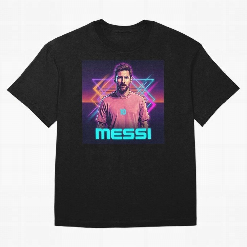 Inter Miami? Football Legend Messi Cyberpunk Retro Futurist Design (Version 5) Classic T-Shirt Honor Champions and Dreams in Match Day Hype around FIFA World Cup 2026 USA Canada Mexico, Mbappe, Spain and Netherlands, Tournament Hype, Historic