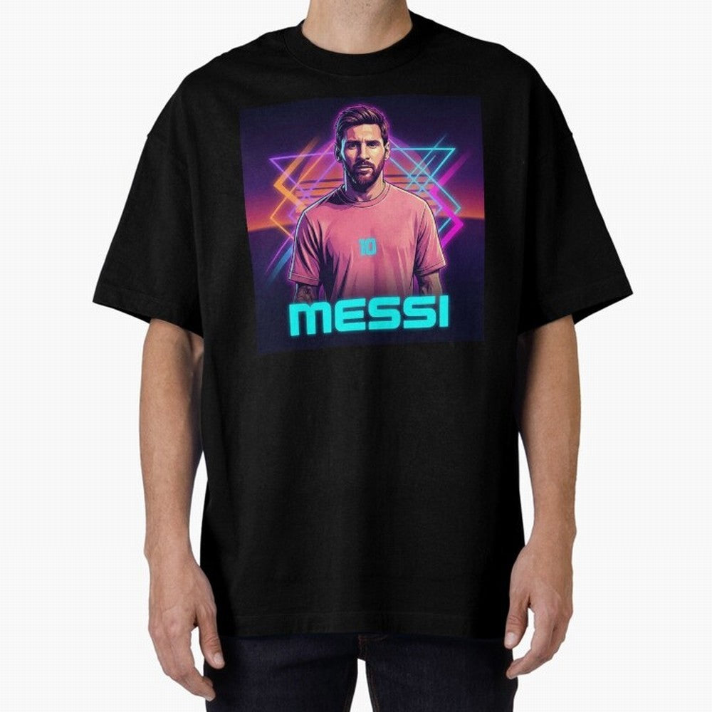 Inter Miami? Football Legend Messi Cyberpunk Retro Futurist Design (Version 5) Classic T-Shirt Honor Champions and Dreams in Match Day Hype around FIFA World Cup 2026 USA Canada Mexico, Mbappe, Spain and Netherlands, Tournament Hype, Historic