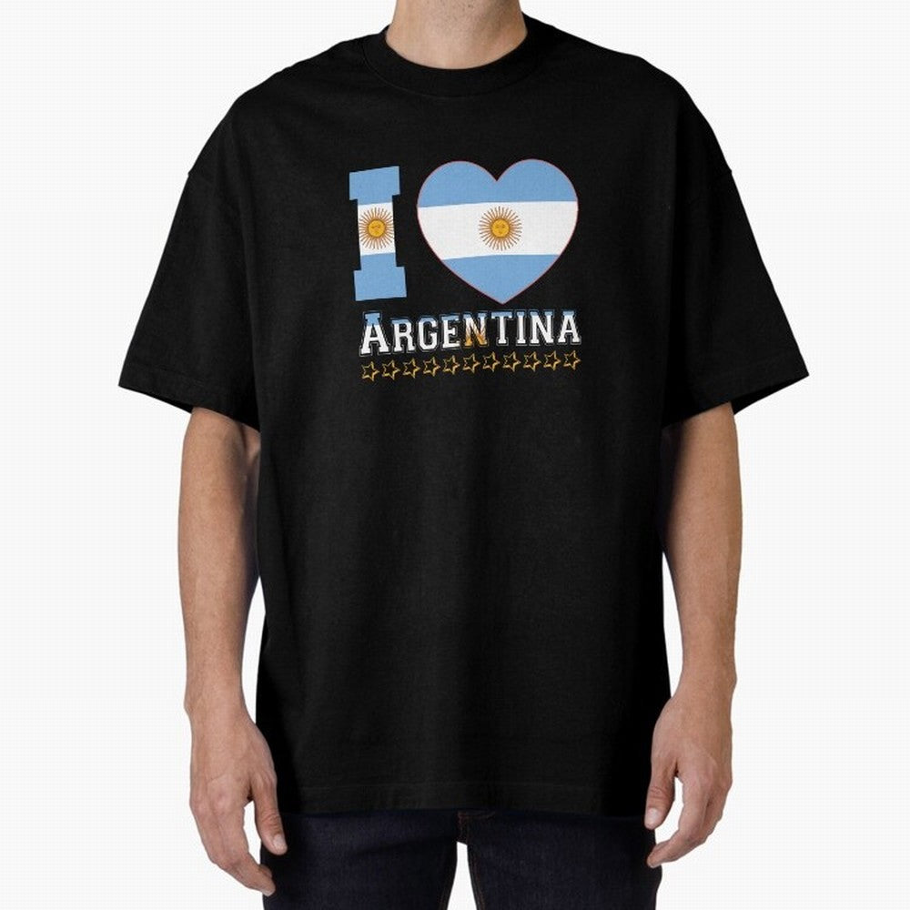 I love Argentina Classic T-Shirt Represent Football Lovers during FIFA World Cup 2026 Spirit, Celebrating Argentina, Mbappe and Neymar, Goal Celebration Energy, Supporter Heritage, Football Icons and Worldwide Tournament Joy; Ideal for Passionate