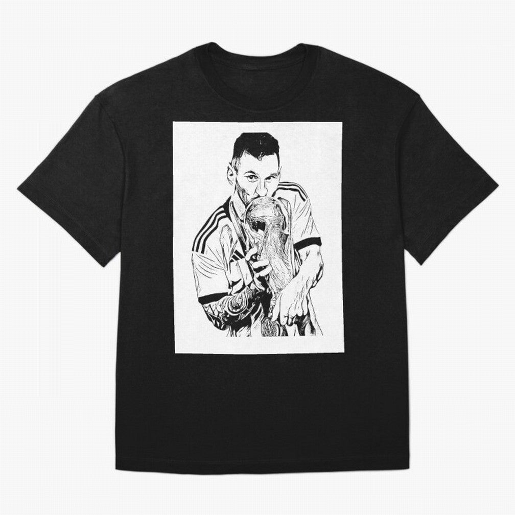 Drawing Leo Messi Classic T-Shirt Follow Every Goal of Match Day Hype around FIFA World Cup 2026 Group Stage, Mbappe, Spain, Football Festival Excitement, Trophy Ambitions, Country Rivalries and Star Player Buzz; Made for Die Hard Supporters,