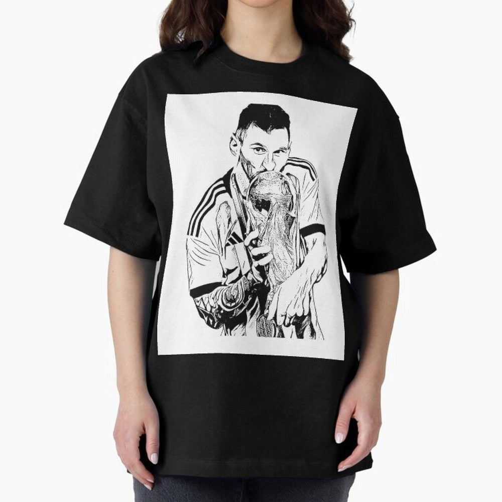 Drawing Leo Messi Classic T-Shirt Follow Every Goal of Match Day Hype around FIFA World Cup 2026 Group Stage, Mbappe, Spain, Football Festival Excitement, Trophy Ambitions, Country Rivalries and Star Player Buzz; Made for Die Hard Supporters,
