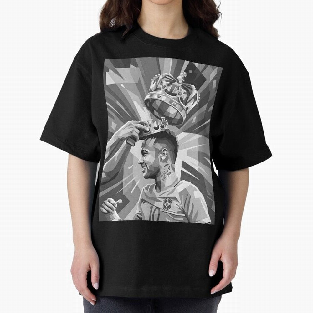 Neymar Grayscale Classic T-Shirt Turn Football Passion into FIFA World Cup 2026 USA Canada Mexico Spirit, Centered on Spain and Netherlands, Mbappe, Goal Celebration Energy, Supporter Heritage, Football Icons and Worldwide Tournament Joy; Great for